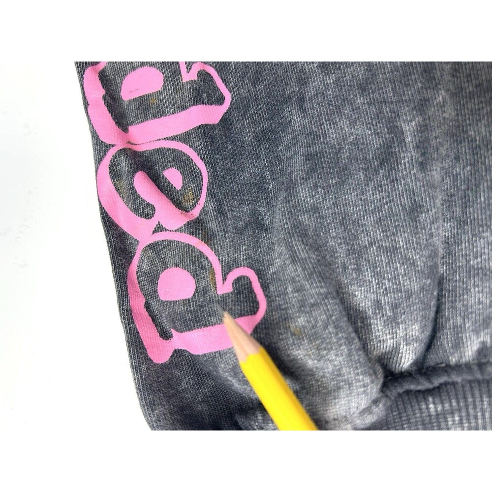 Missguided black acid wash sweatpants with pink graphic lettering - Picture 15 of 16